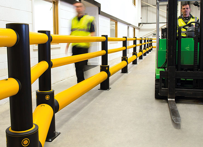 A-SAFE 為強(qiáng)生公司全新的制造工廠提供保護(hù)工業(yè)車(chē)輛和行人的防撞柱